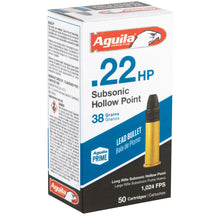 Load image into Gallery viewer, Aguila 22lr Sub Hv 38gr Hp 50-5000