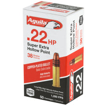 Load image into Gallery viewer, Aguila 22lr Hv 38gr Hp 50-5000