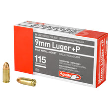 Load image into Gallery viewer, Aguila 9mm +p 115gr Fmj 50-1000