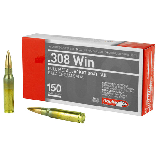 Aguila 308win 150gr Fmjbt 20-500