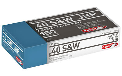 Aguila 40sw 180gr Jhp 50-500
