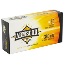 Load image into Gallery viewer, Armscor 380acp 95gr Fmj 50-1000