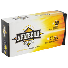 Load image into Gallery viewer, Armscor 40sw 180gr Fmj 50-1000