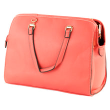Load image into Gallery viewer, Bulldog Satchel Style Purse Coral