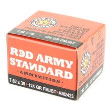 Load image into Gallery viewer, Cent Arms 7.62x39 124gr Fmj 20-1000