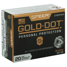 Load image into Gallery viewer, Spr Gold Dot 32acp 60gr Hp 20-200