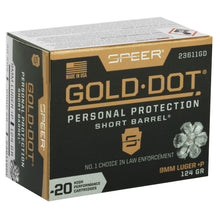 Load image into Gallery viewer, Spr Gold Dot 9mm+p 124g Hp Sb 20-200