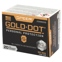 Load image into Gallery viewer, Spr Gold Dot 357mag Hp 20/200