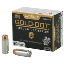 Load image into Gallery viewer, Spr Gold Dot 40sw 180gr Hp 20-200
