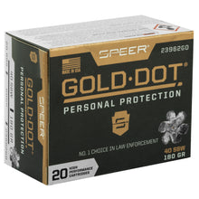 Load image into Gallery viewer, Spr Gold Dot 40sw 180gr Hp 20-200