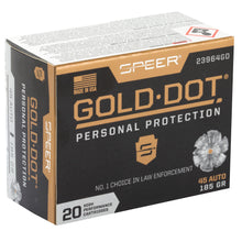 Load image into Gallery viewer, Spr Gold Dot 45acp 185gr Hp 20-200