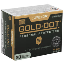 Load image into Gallery viewer, Spr Gold Dot 45acp 230gr Hp 20-200