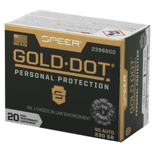 Load image into Gallery viewer, Spr Gold Dot 45acp 230gr Hp 20-200