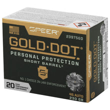 Load image into Gallery viewer, Spr Gold Dot 45acp 230g Hp Sb 20-200