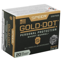 Load image into Gallery viewer, Spr Gold Dot 45acp 230g Hp Sb 20-200