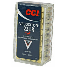 Load image into Gallery viewer, Cci 22lr Velocitor 40gr Hp 50-5000