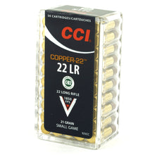 Load image into Gallery viewer, Cci Copper-22 22lr 21gr 50-5000