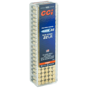Cci 22lr Sub 40gr Lrn Blue 100-5000