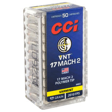 Load image into Gallery viewer, Cci 17 Mach 2 17gr Vrmnt Tip 50-5000