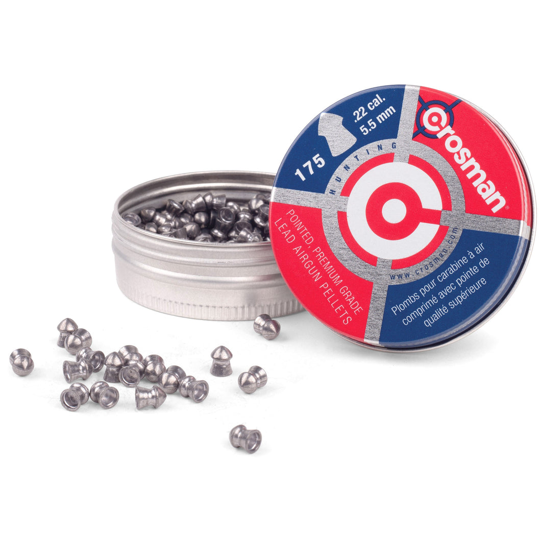 Crosman .22 Pointed Pellets 175-tin