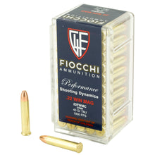 Load image into Gallery viewer, Fiocchi 22wmr 40gr Fmj 50-2000