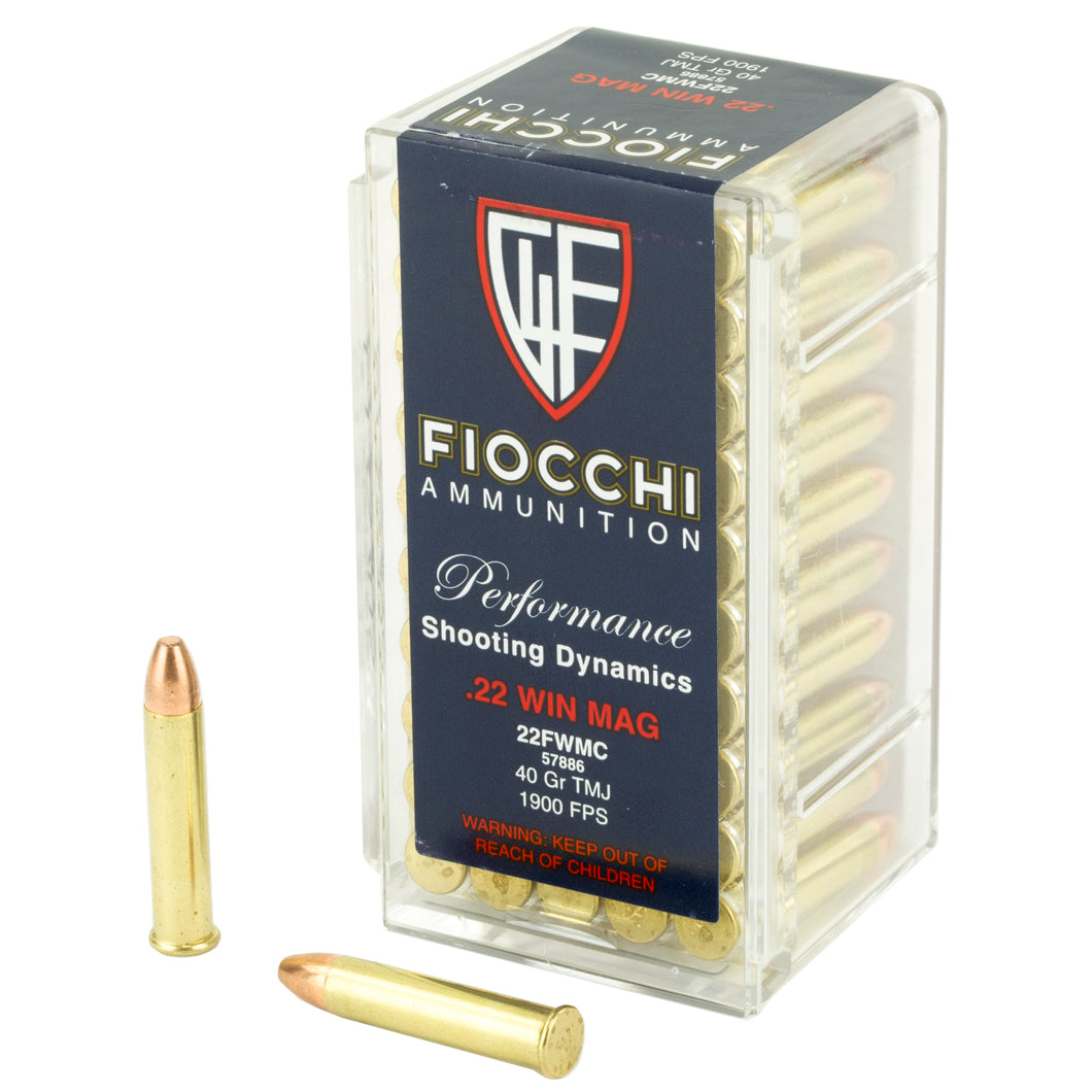 Fiocchi 22wmr 40gr Fmj 50-2000