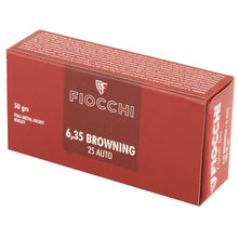 Load image into Gallery viewer, Fiocchi 25acp 50gr Fmj 50-1000