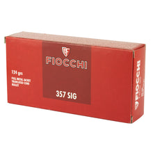 Load image into Gallery viewer, Fiocchi 357sig 124gr Fmj 50-1000