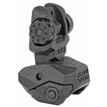 Load image into Gallery viewer, Fab Def Rear Poly Flip-up Sight Blk