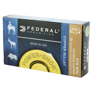 Fed Pwrshk 270win 130gr Cpr 20-200