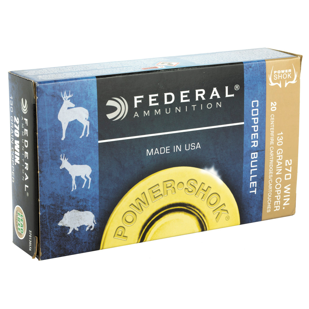 Fed Pwrshk 270win 130gr Cpr 20-200