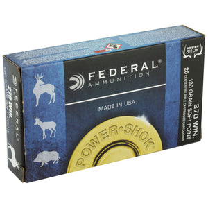 Fed Pwrshk 270win 130gr Sp 20-200