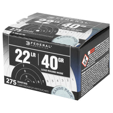 Load image into Gallery viewer, Fed Rge&amp;fld 22lr 40gr Lrn 275-2750