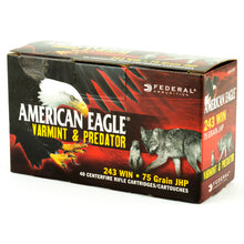 Load image into Gallery viewer, Fed Am Eagle V&amp;p 243win 75gr 40-200