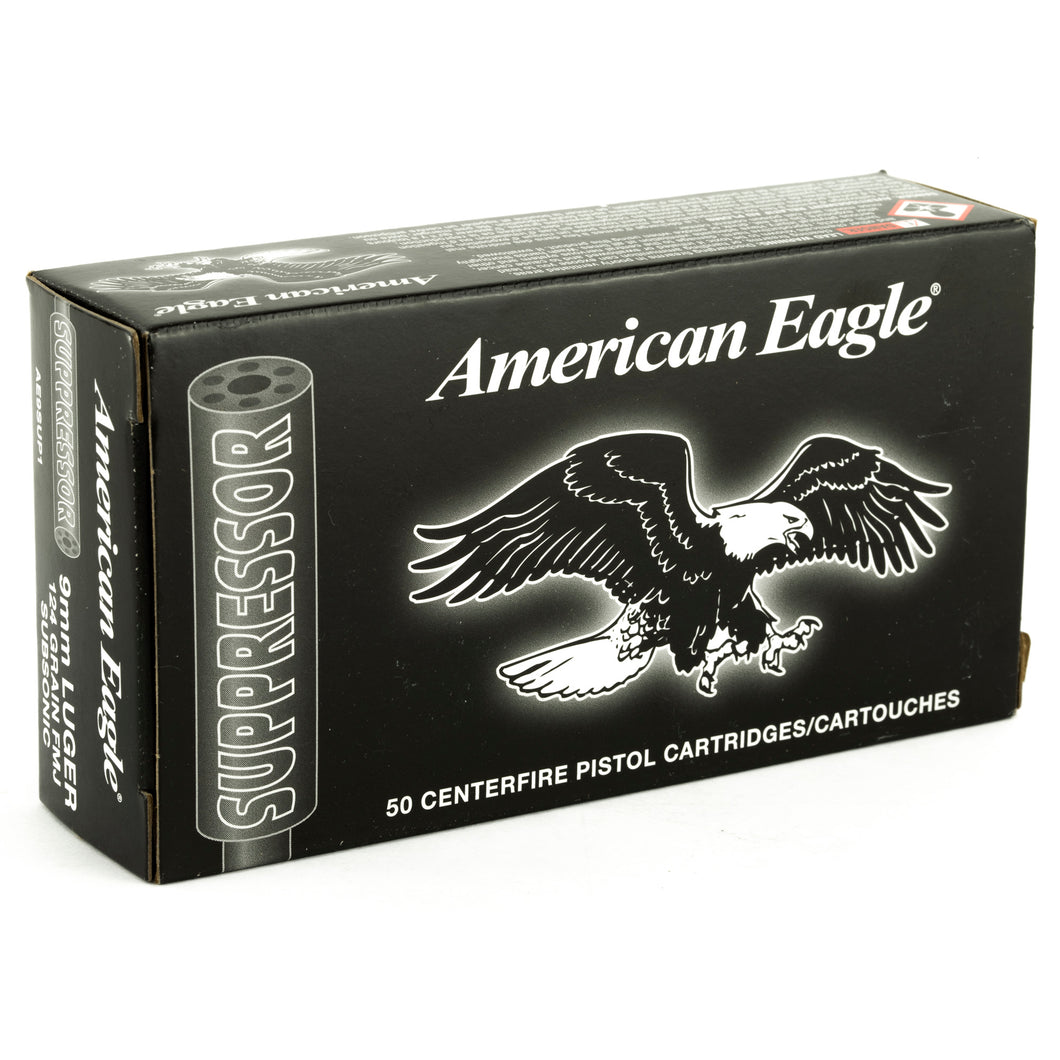 Fed Ae Suppressor 9mm 124gr Fmj 50-