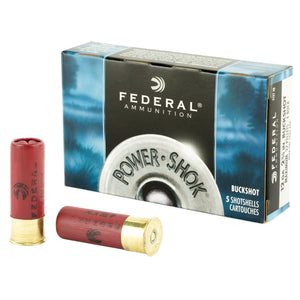 Fed Pwrshk 12ga 2.75 Mx #4 Bck 5-250