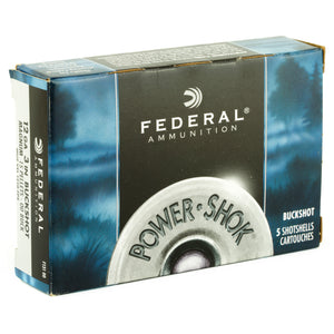 Fed Pwrshk 12ga 3" Mg 00 Bck 5-250