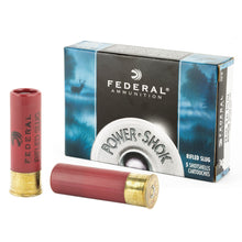 Load image into Gallery viewer, Fed Pwrshk 12ga 3&quot; Mg Rfl Slug 5-250