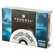 Load image into Gallery viewer, Fed Pwrshk 12ga 3&quot; Mg Rfl Slug 5-250