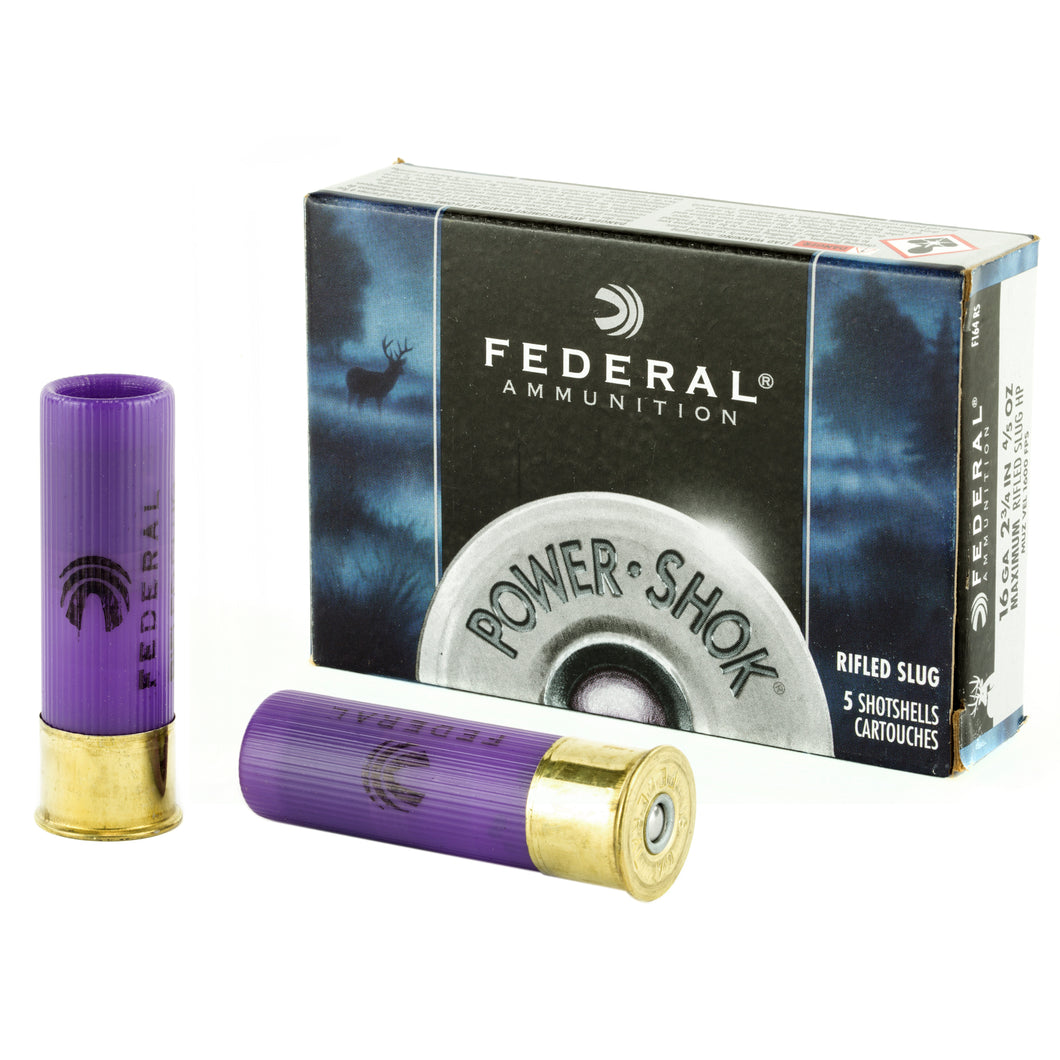 Fed Pwrshk 16ga 2.75 Mx Rfl Sl 5-250