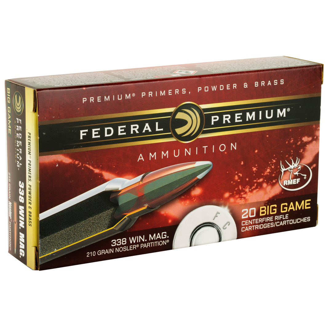 Fed Prm 338win 210gr Np 20-200
