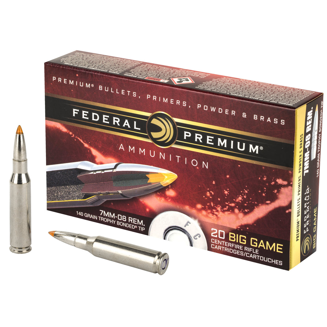 Fed Prm 7mm08 140gr Trphy Tip 20-200