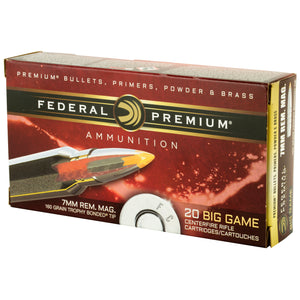 Fed Prm 7mmrem 160gr Trphy Tip 20-20