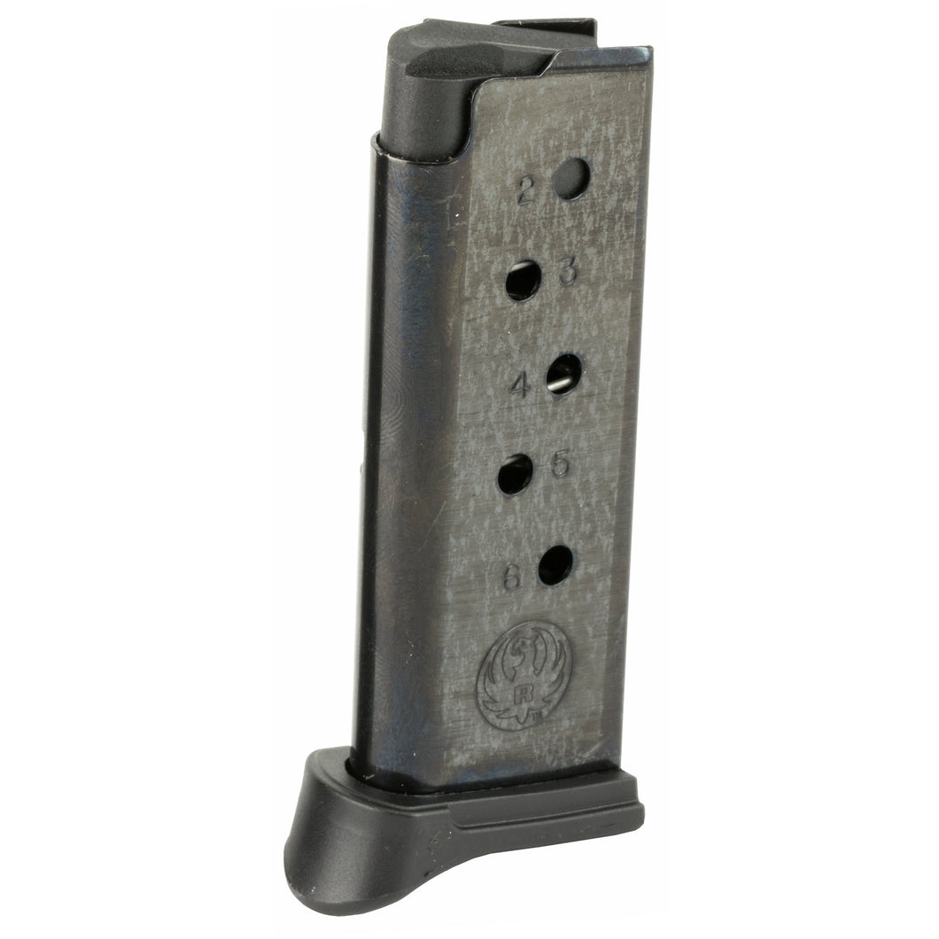 Mag Ruger Lcp 380acp 6rd Bl W-ext