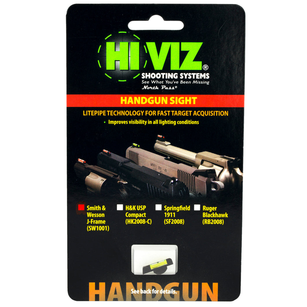 Hiviz S&w Jframe Overmold Front Grn