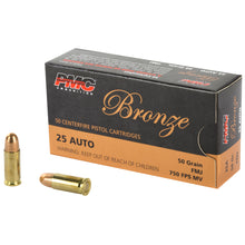 Load image into Gallery viewer, Pmc Brnz 25acp 50gr Fmj 50-1000