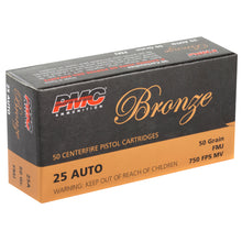 Load image into Gallery viewer, Pmc Brnz 25acp 50gr Fmj 50-1000