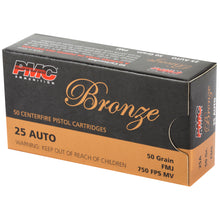 Load image into Gallery viewer, Pmc Brnz 25acp 50gr Fmj 50-1000