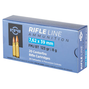 Ppu 7.62x39 Fmj 123gr 20-1000
