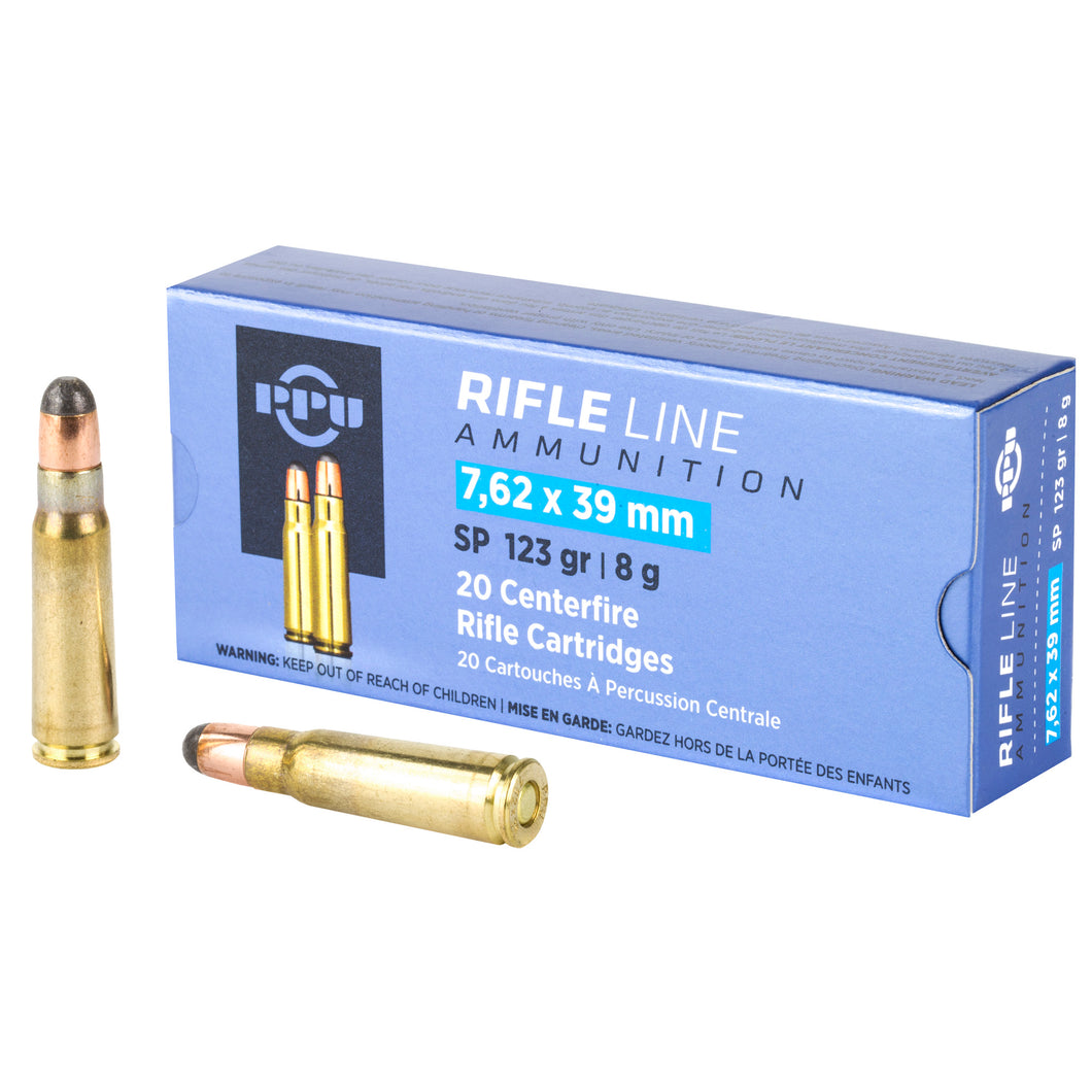Ppu 7.62x39 Sp 123gr 20-1000